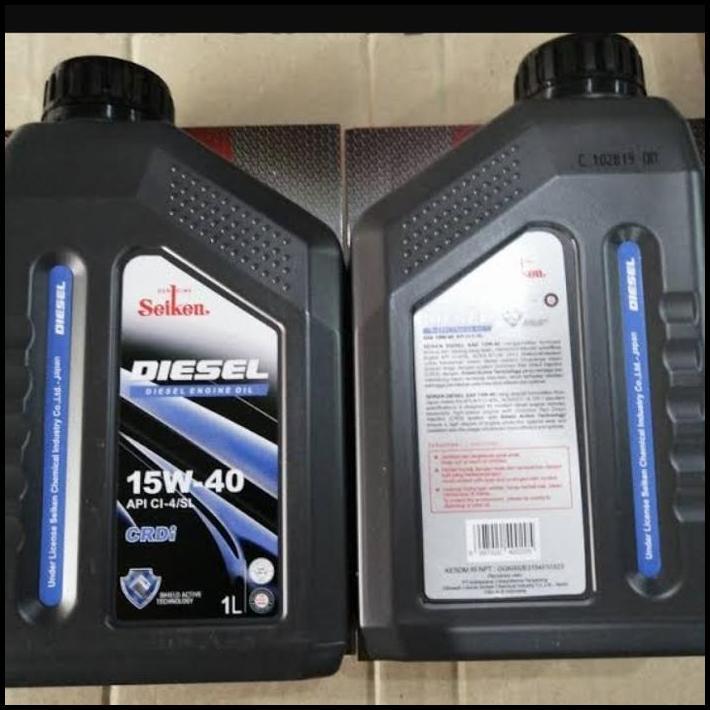 GRATIS ONGKIR OLI MESIN SEIKEN DIESEL 15W-40 KEMASAN 1 LITER 
