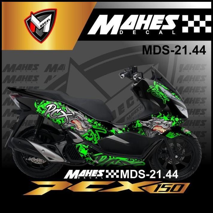 TERBARU DECAL STICKER HONDA PCX 150 NEW DESAIN WOLF SERIGALA MD 21.44 