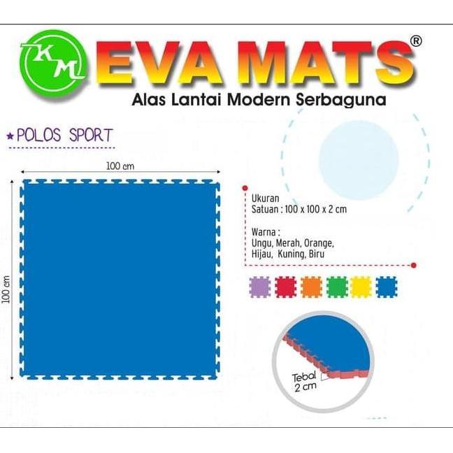 *$*$*$*$] Karpet Evamat 100 x 100 Tebal 2 CM / Matras Dojo Sasana/ Evamat lantai