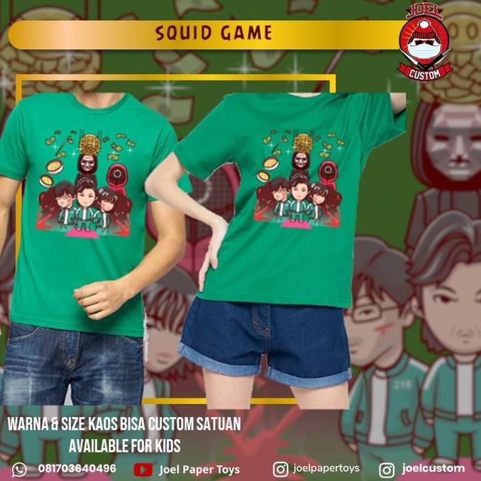 Promo Tee shirt / Kaos Squid Game Netflix Diskon