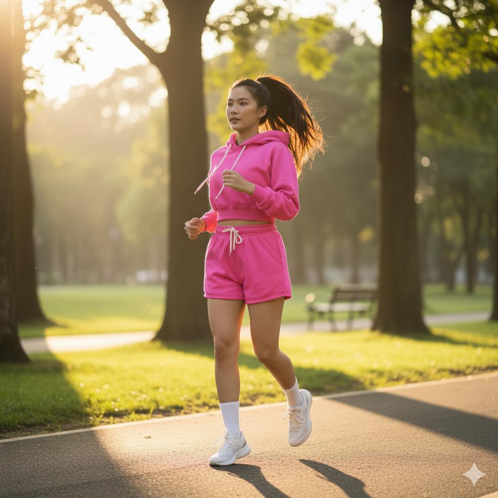 BESTPROMO ZALINA ONE SET HOODIE CROP HOTPANTS SETELAN PENDEK WANITA