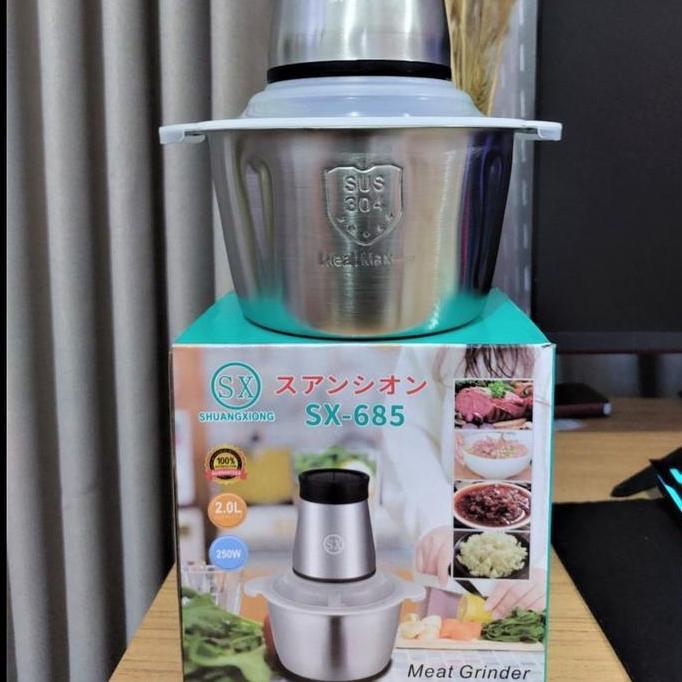 Blender Daging Stainless Steel Chooper SX-685 Penggiling Daging Coper