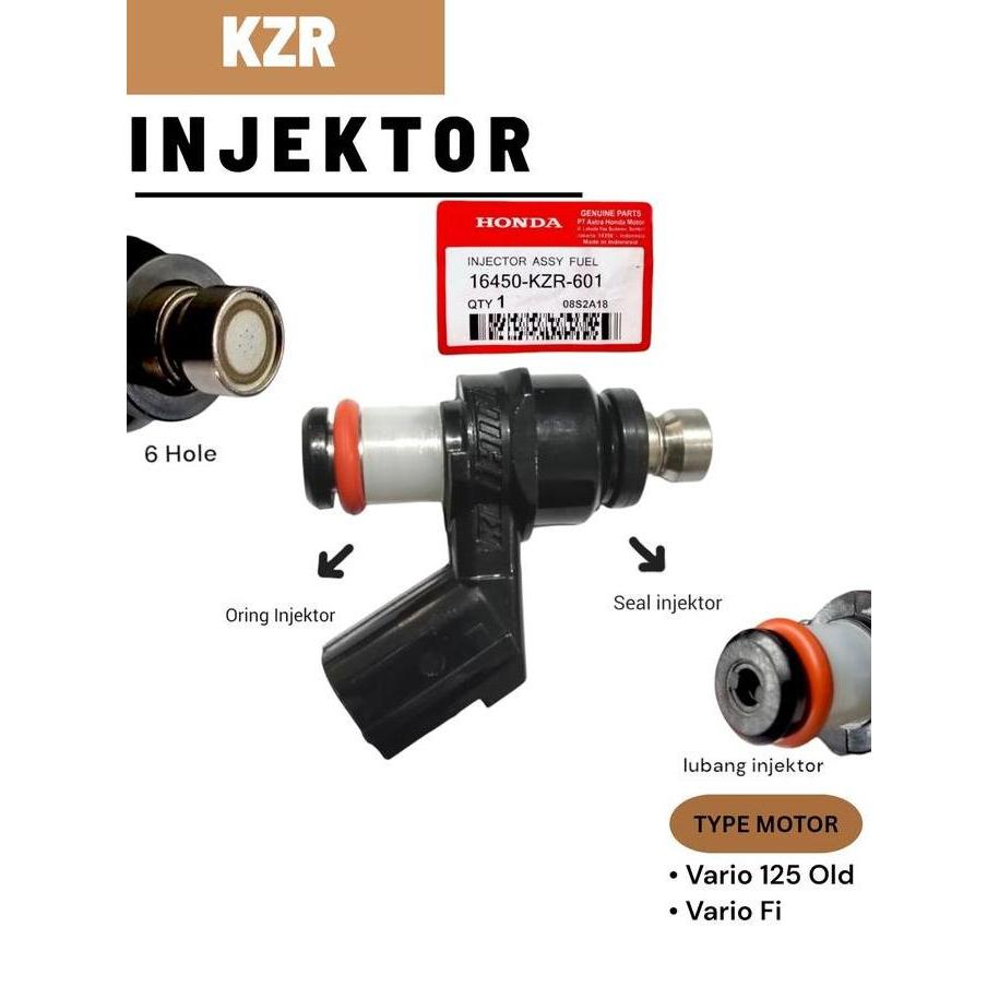 Vaarahsintika8 - Injektor Injector Vario 125 Old Fi KZR 6 Hole Lubang Motorcycle Foto Asli