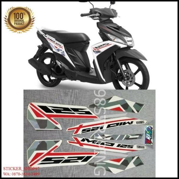 TERLARIS (ORI) STRIPING MIO M3 PUTIH TAHUN 2016   STANDAR KUALITAS ORIGINAL 