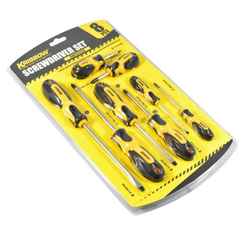 Krisbow Obeng Set Plus Dan Minus 8 Pcs