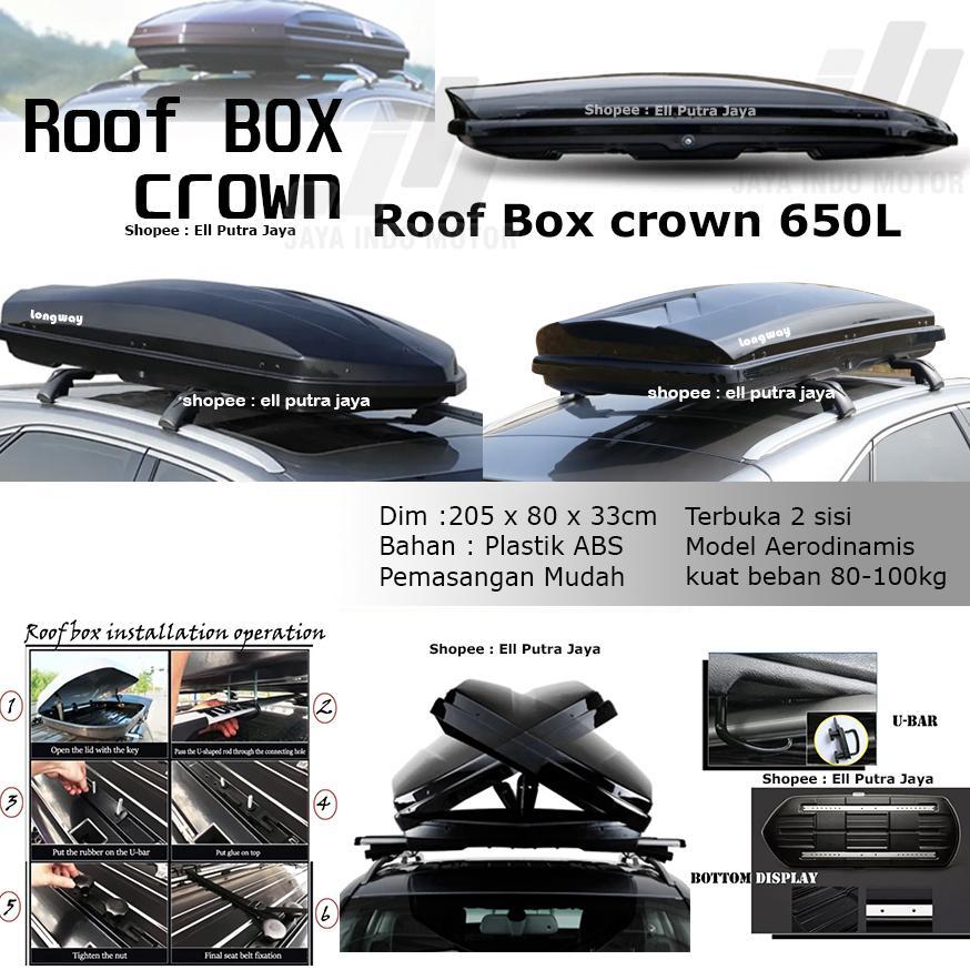 Roof Box Roofbox bagasi atas mobil Glossy slim