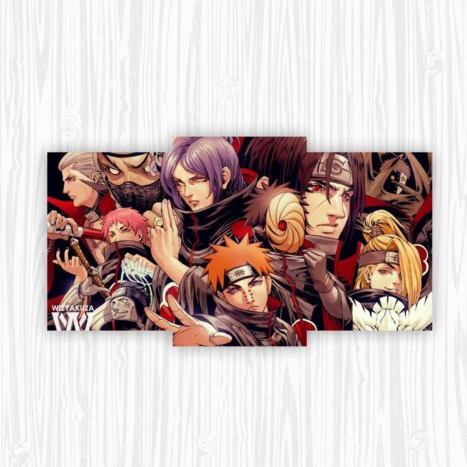 Hiasan Dinding Pajangan Anime Naruto Akatsuki - Model Terbaru Poster