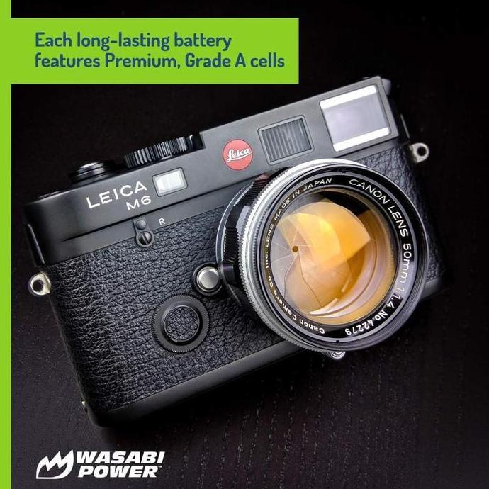 BEBAS ONGKIR - Wasabi Power Battery & Charger for Leica BP-DC14 BP-DC14E BP-DC14U BP DC14 DC14E DC14