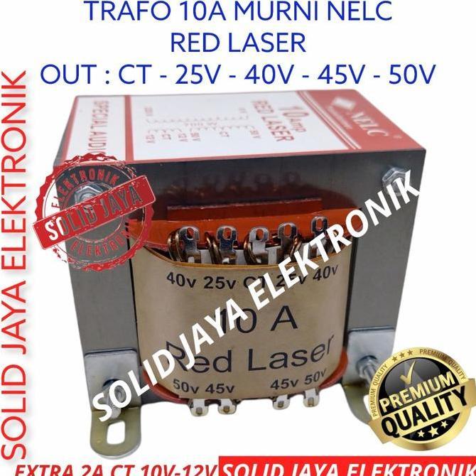 Travo Trafo 10A Murni Besar Red Laser Nelc Ct 25V 40V 45V 50V 10 A Amper Tranformer Kotak Merah 10A 