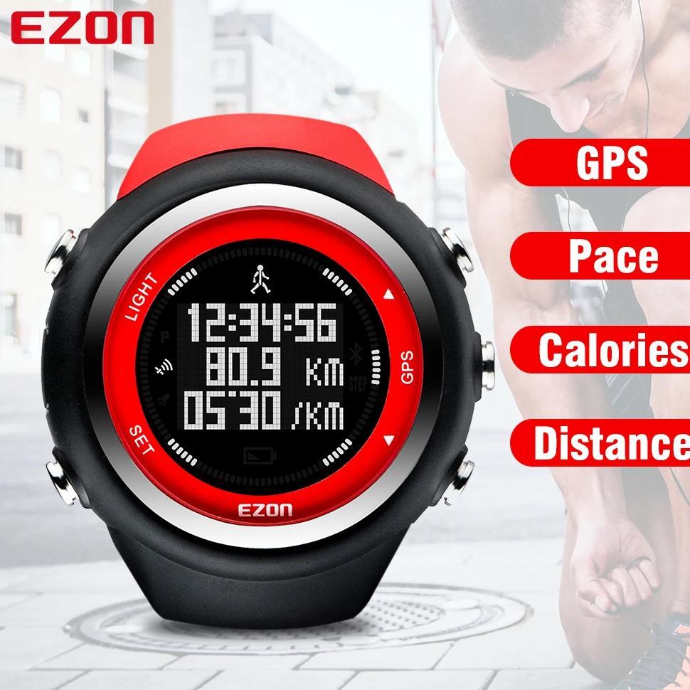 EZON T031 GPS Digital Sports Running Watch With Speed/Pace/Distance Calorie Burning  Stopwatch 50M W