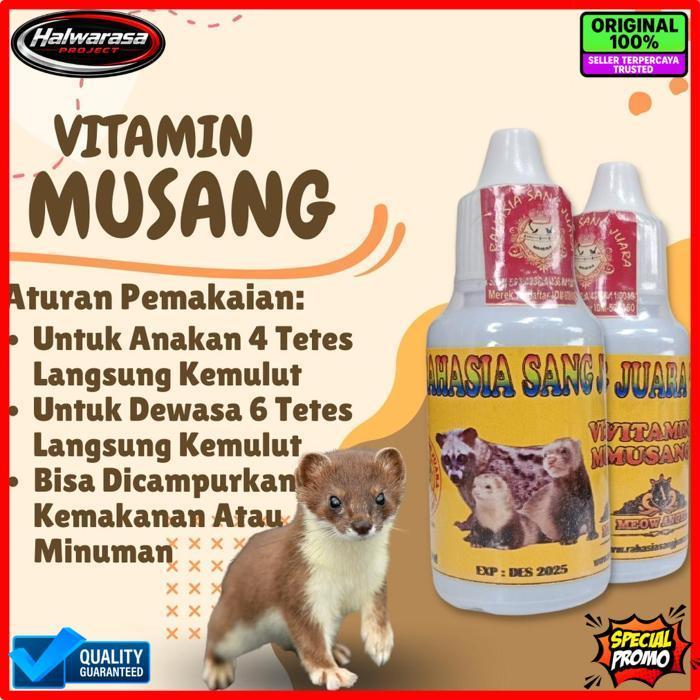 Exclusive Vitamin Musang Pandan Menambah Nafsu Makan Dan Tambah Gemuk Obes Muzaik Bulan Rase