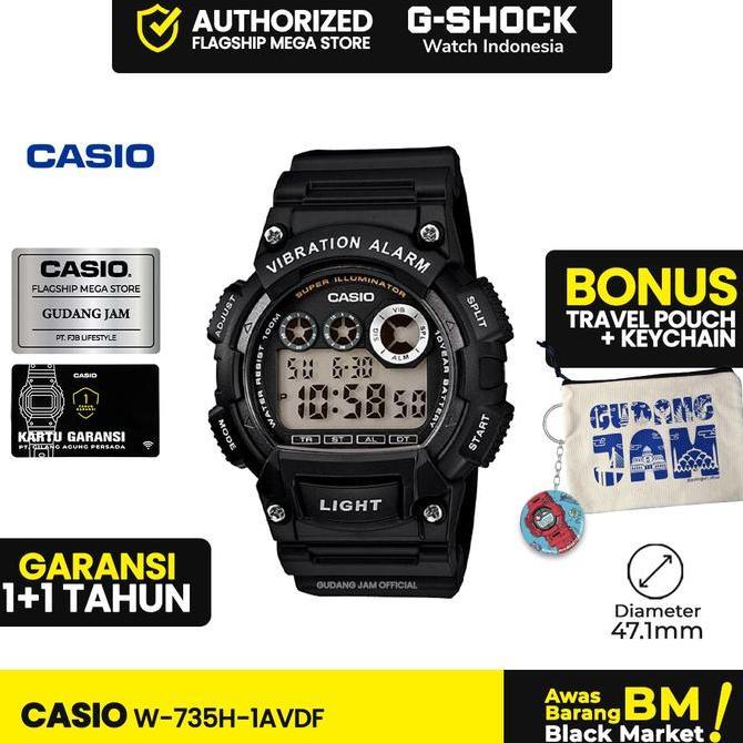 Casio General W-735H-1AVDF W-735H W-735 W735H W 735H
