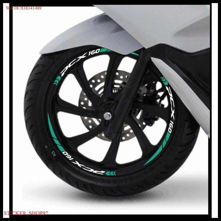TERLARIS STICKER CUTTING VELG PCX 160 WARNA TOSCA 