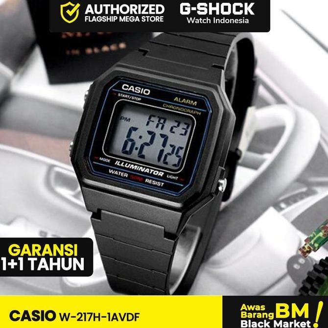 Casio General W-217H-1AVDF W-217H W-217 W217H W 217H Jam Watches Glasses