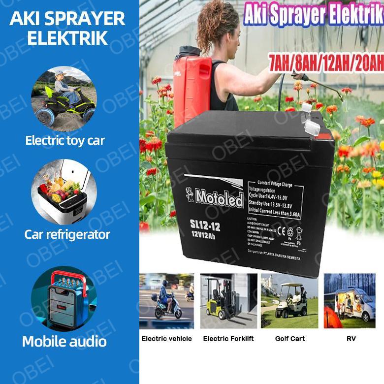 Aki Kering Original 12V 12AH / Aki Sprayer Elektrik 12v 12ah / Aki Battery12V5Ah / Aki Kering Spraye