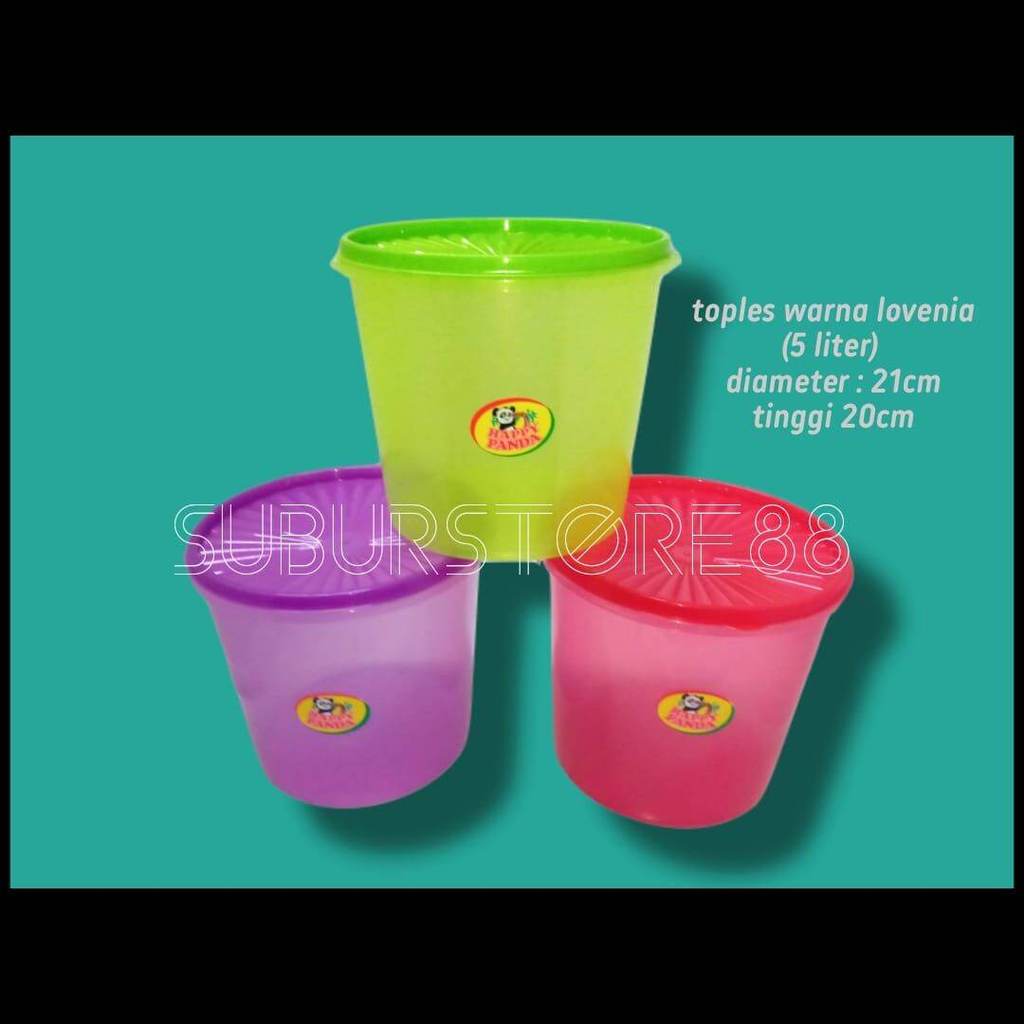 Toples 5 Liter Lovenia/Toples Warna/Toples 3 Warna/Toples Murah/Toples Lovenia/Toples 3 Warna Loveni