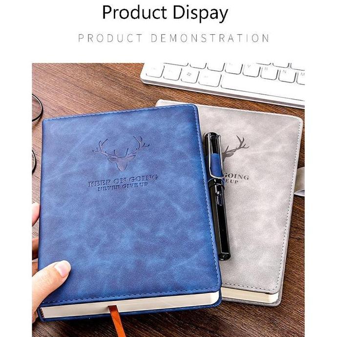 Atkx- Buku Catatan Jurnal Aesthetic A5 Super Tebal Diary 360 Halaman Cover Kulit Binder Buku Catatan