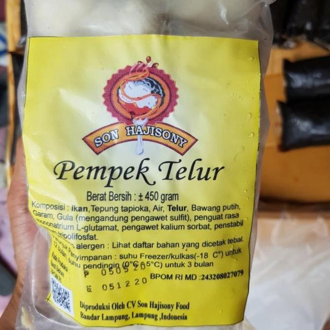 NEW PEMPEK TELUR SELAM SON HAJI SONY JKT FROZEN FOOD BEST