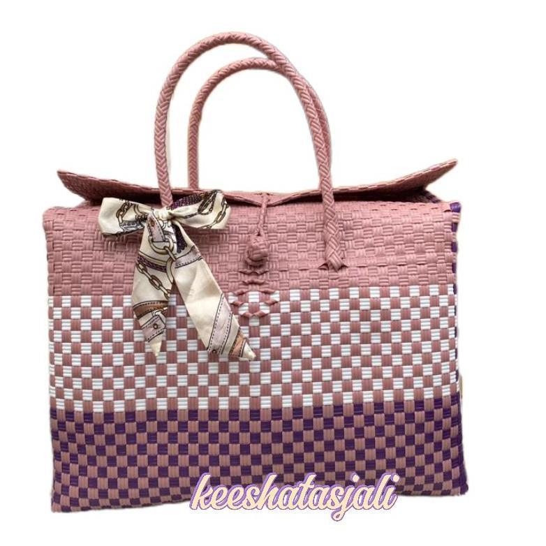 Tas Anyaman plastik jali jali premium tutup terlaris