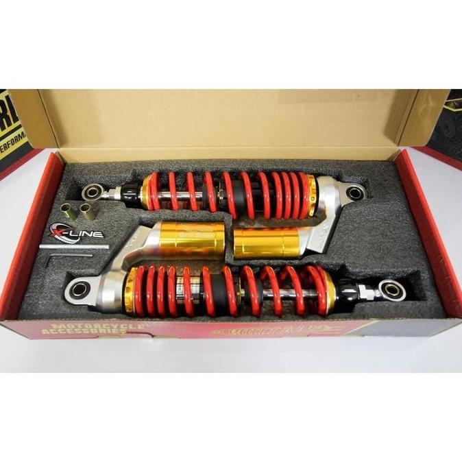Promo Xline Shock Shockbreaker Tipe 509 Tabung Atas Fungsi 2 Setelan Ukuran 280 320 340 360 Original