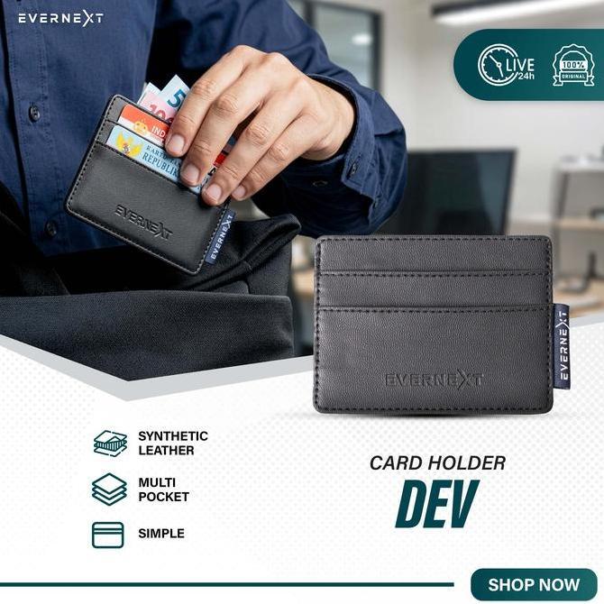 XIVA.KAUNANG - EVERNEXT DOMPET KARTU UANG PRIA CARD HOLDER DEV PRIA DOMPET KULIT KARTU ATM PRIA CARD
