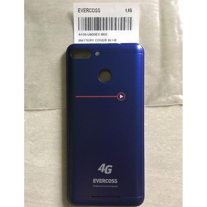 Tutup baterai casing belakang backdoor evercoss U6 Xtream 1 Plus ori