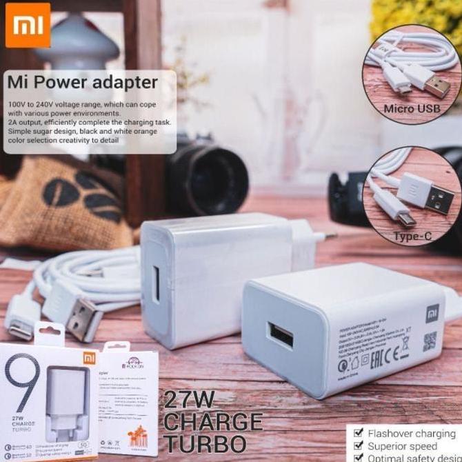 CHARGER XIAOMI MI9 27W TURBO ORIGINAL 27W