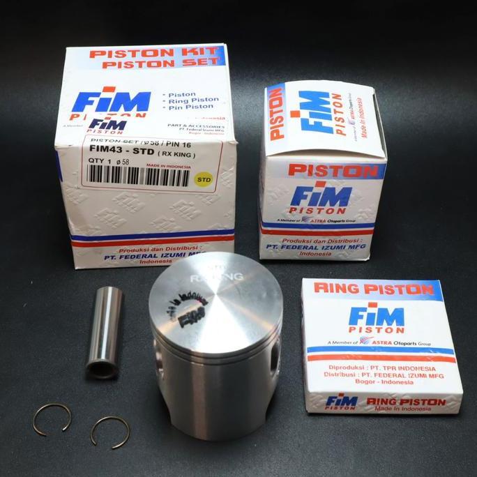 Piston Kit Atau Seher Kit Fim43 Rx-King Os Std - 400 Pin 16 Fim - Std Baru
