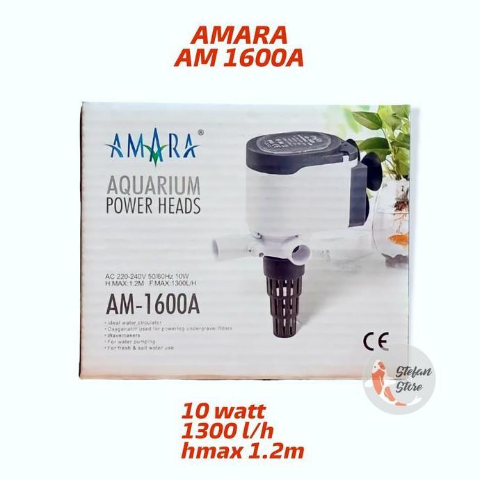 AMARA AM 1600 A POWER HEAD POMPA CELUP AQUARIUM AMARA 1600A AMARA 1600