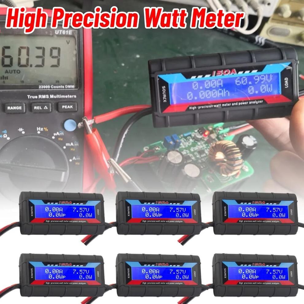 150A Battery Voltage Amp Meter Backlight LCD High Precision Current Power Analyzer Digital High-Prec