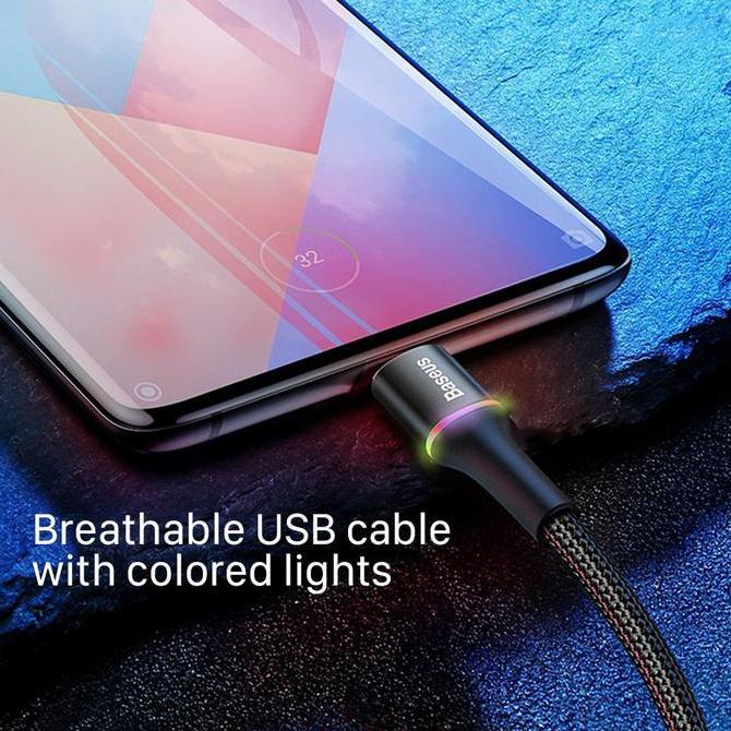 KABEL DATA LED HALO FAST CHARGING MICRO USB
