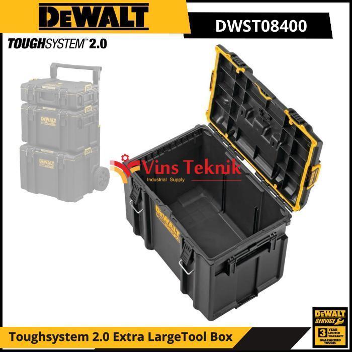 DEWALT DWST08400 Tool Box ToolBox Kotak Alat Perkakas Toughsystem 2.0 Extra Large