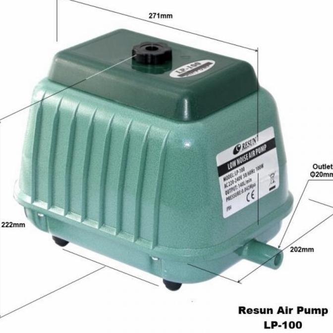 AERATOR RESUN LP 100 LOW NOISE AIR PUMP