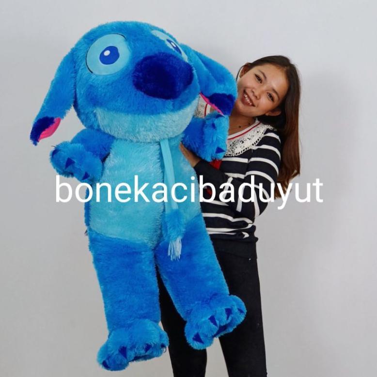 Terbaru Boneka Stitch Jumbo 1 Meter Lasfur Lucu