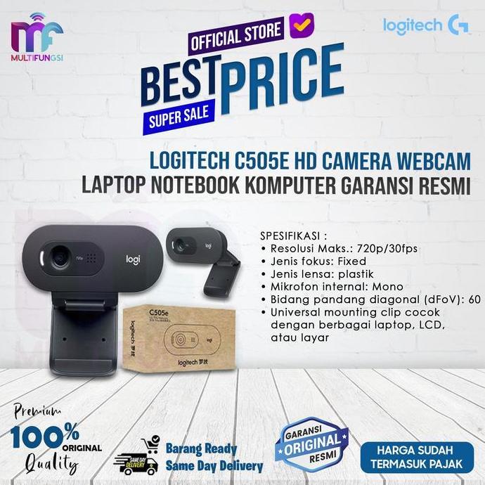 TERBARU - Logitech C505E HD Camera Webcam Laptop Notebook Komputer Garansi Resmi
