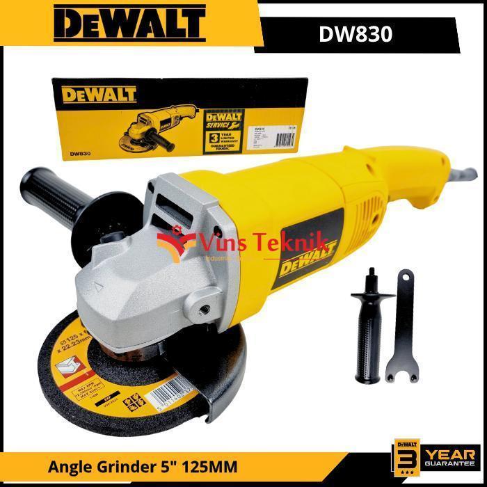 DEWALT DW830 Mesin Gerinda Listrik Angle Grinder 5" 125MM DW 830