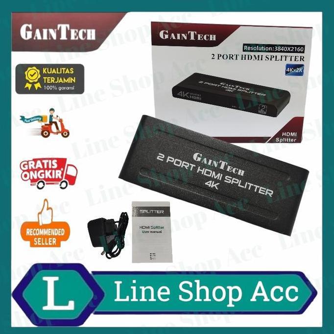 TERMURAH - Hdmi Splitter 2 Port Gaintech Spliter