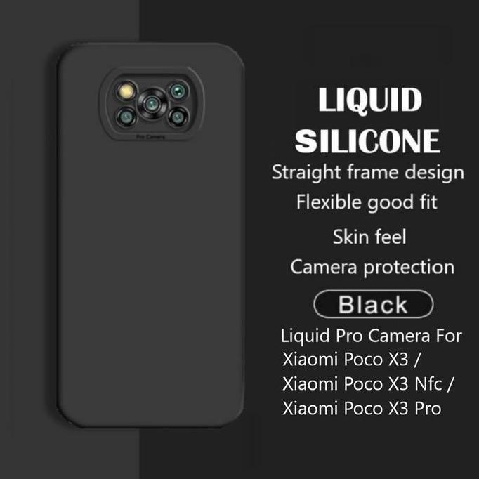 CASE XIAOMI POCO X3 NFC / POCO X3 PRO SOFT CASE CASING COVER HITAM