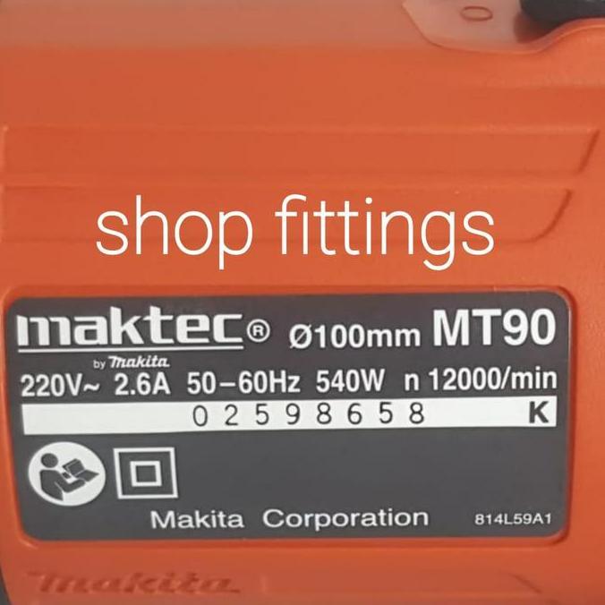 Diskon Maktec Mt 90 / Gerinda 4" / Maktec Mt90 / Mt90 / Gurinda