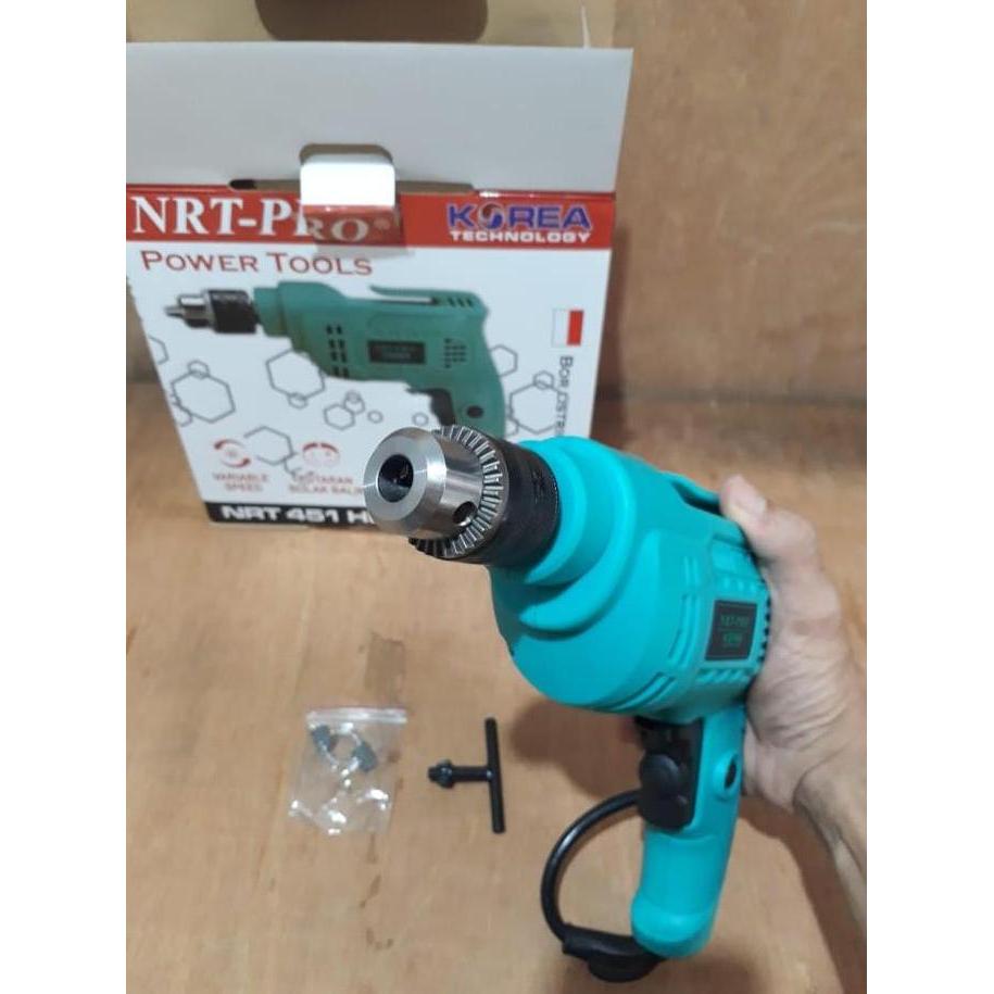 Terjangkau Nrt Pro 451Hd Mesin Bor Tangan Bolak Balik 10Mm Bor Kayu Besi Pvc Bor Hidroponik Gear Bes