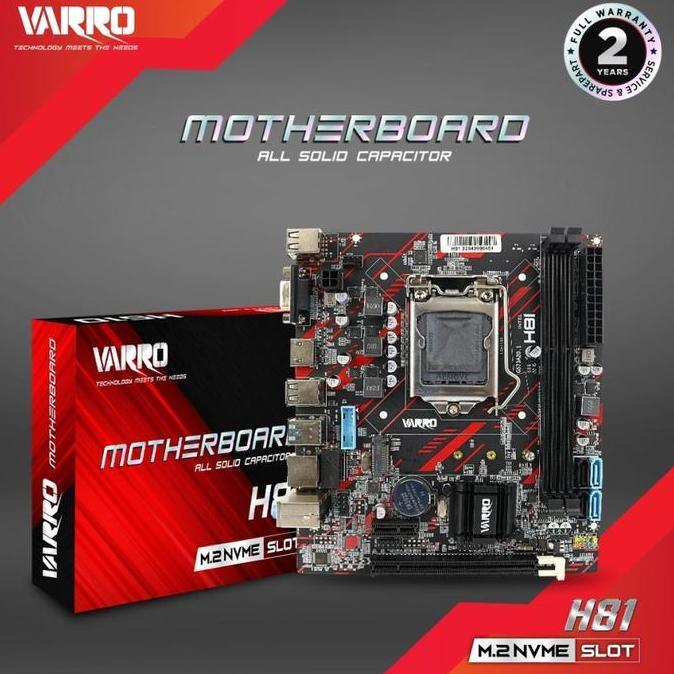 HARGA DISC - MOTHERBOARD VARRO H81 NVME SOCKET 1150 / VARRO H81 M.2 NVME