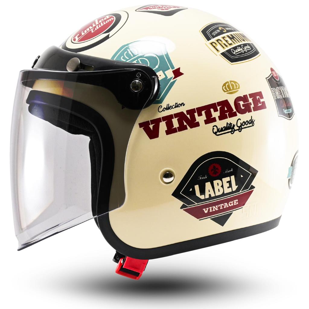 R-Six Helm Bogo Dewasa Sni Motif Kekinian Premium