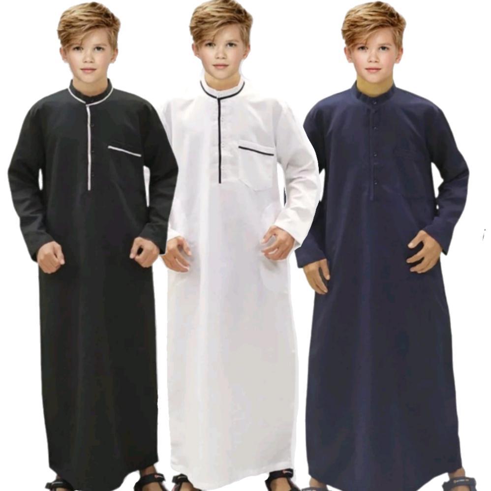 NEW Gamis Anak Laki-laki Jubah Anak Remaja Terbaru Baju Gamis Polos Remaja COD