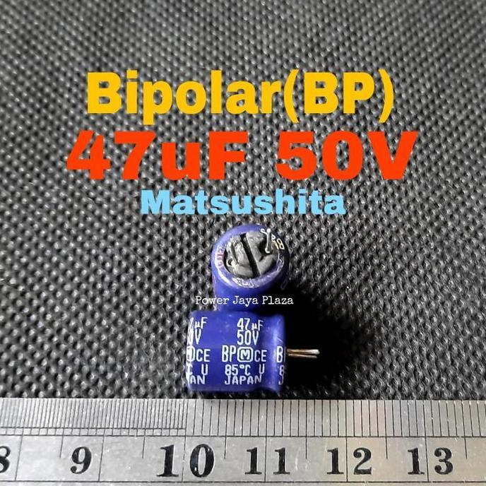 Grosir Nonpolar Np Bipolar Bp 47Uf 50V Original Panasonic Matsushita Japan