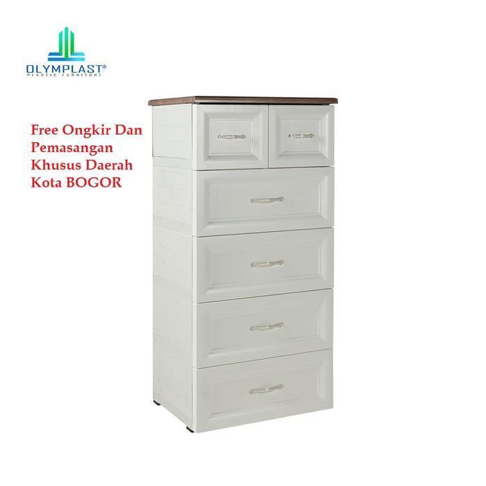 Lemari Plastik 5 Laci Drawer Olymplast ODC 05 CLASSIC B BOGOR