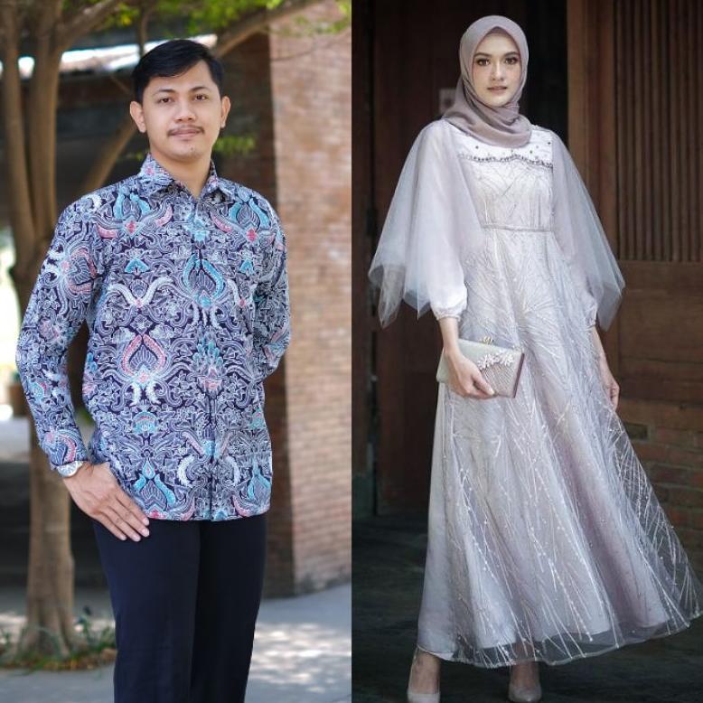 HOT COUPLE GAMIS LUNA DRESS MODERN BAJU SYARI BUSANA MUSLIM SARIMBIT RAMADHAN KONDANGAN BAJU PASANGA