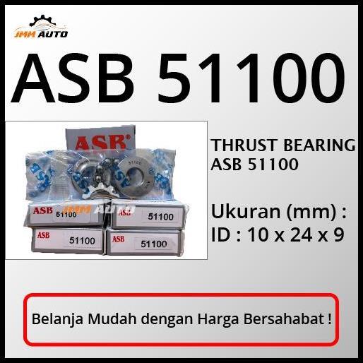BEST DEAL BEARING ASB 51100 THRUST BALL BEARING LAHER THRUST BEARING ASB
