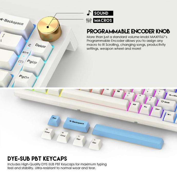 FANTECH MAXFIT67 RGB WIRELESS Mechanical Gaming Keyboard