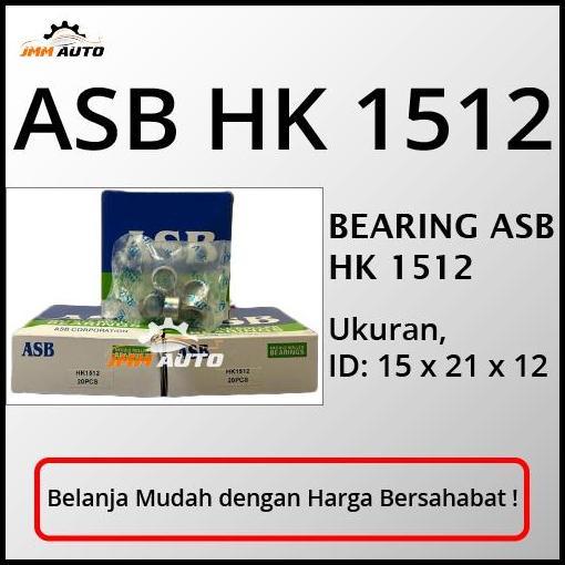 HOT DEAL BEARING ASB HK 1512 NEEDLE BEARING / BEARING BAMBU ASB HK1512 