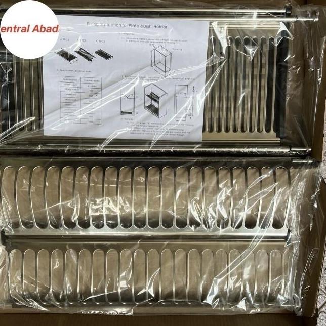Rak Piring Stainless Kitchen Set 60Cm Bumbu